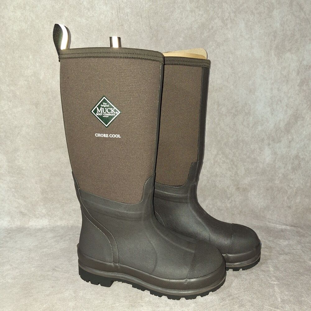 Muck Boot Men 5 Women 6 Chore Cool High Tall Work Boots Brown